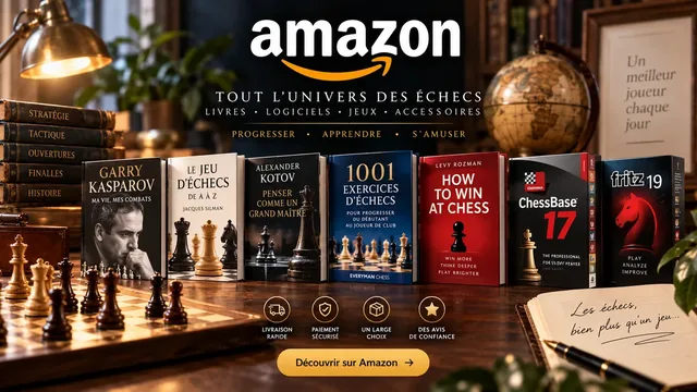 Jeux, livres et matériel d’échecs sur Amazon